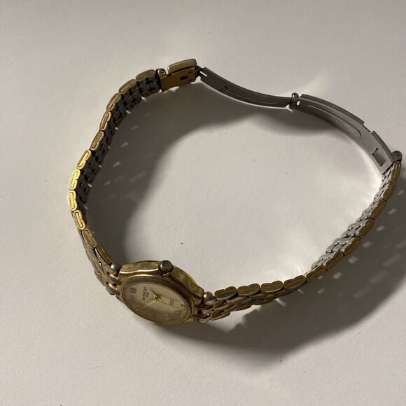 Givenchy Paris Diamond Quartz Watch Women's Gold Tone Bracelet - Picture 7 of 10